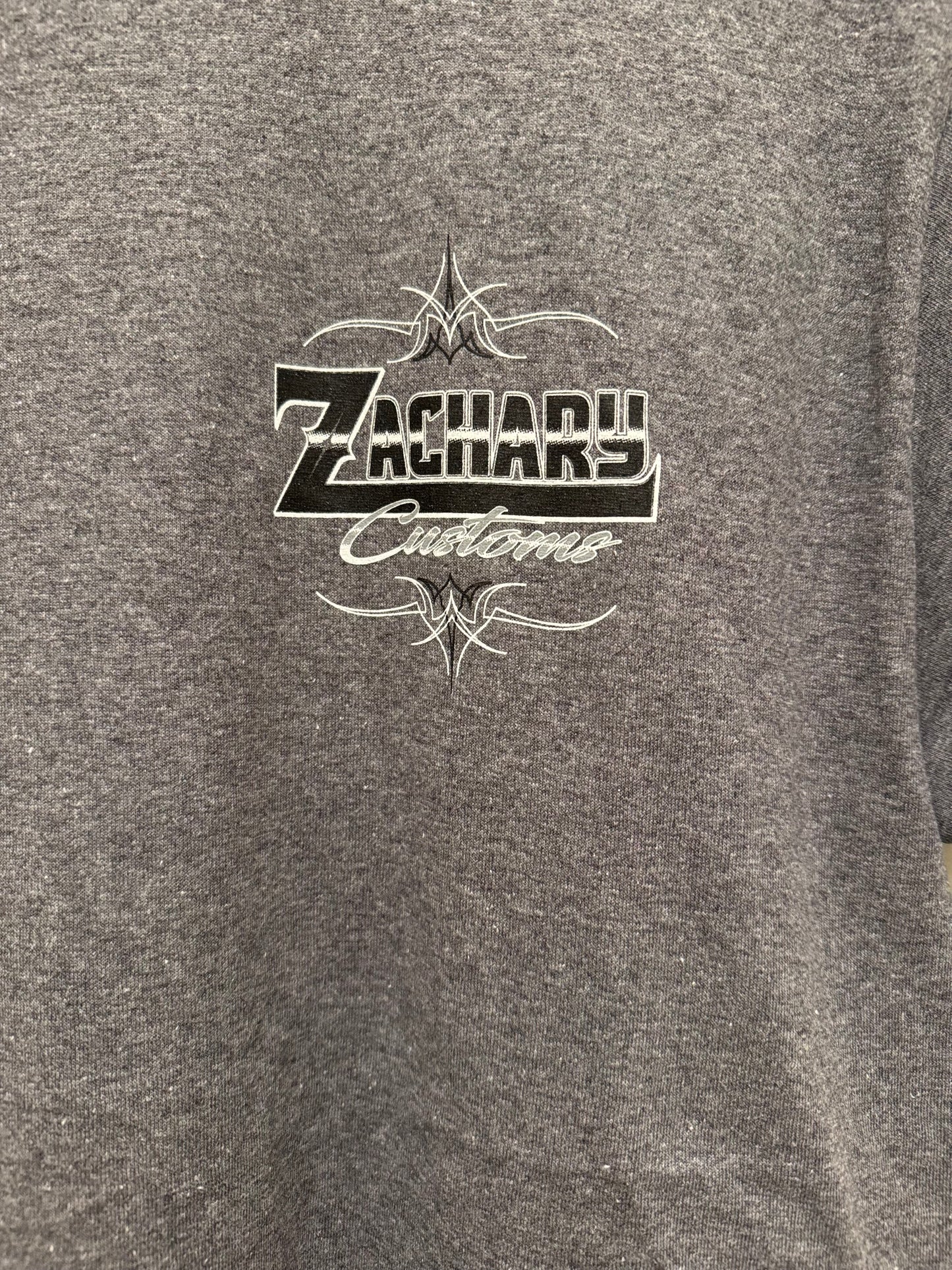 Gray Zachary Customs with Black logo