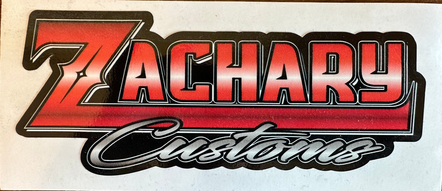 Zachary Customs Stickers