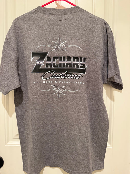 Gray Zachary Customs with Black logo